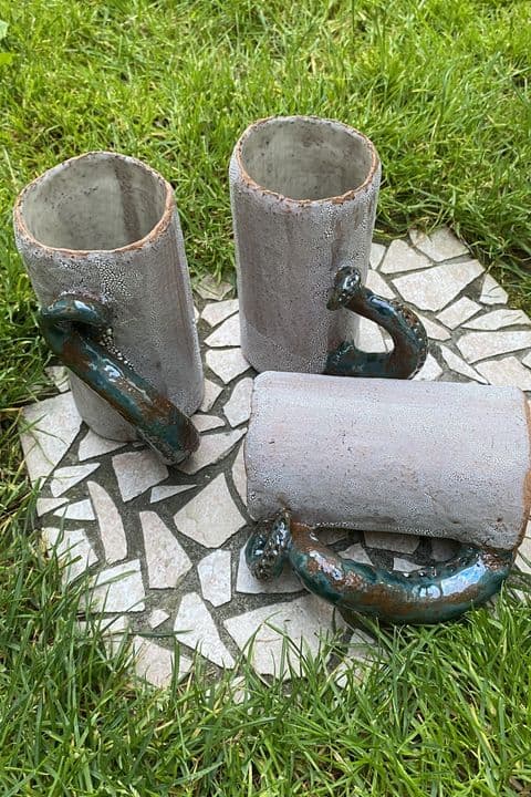 Trinkbecher-Octopus – handgetöpferte Keramik von Antjes Keramik