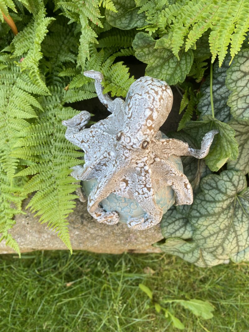Krake auf einer Kugel (blau) – Bild 2